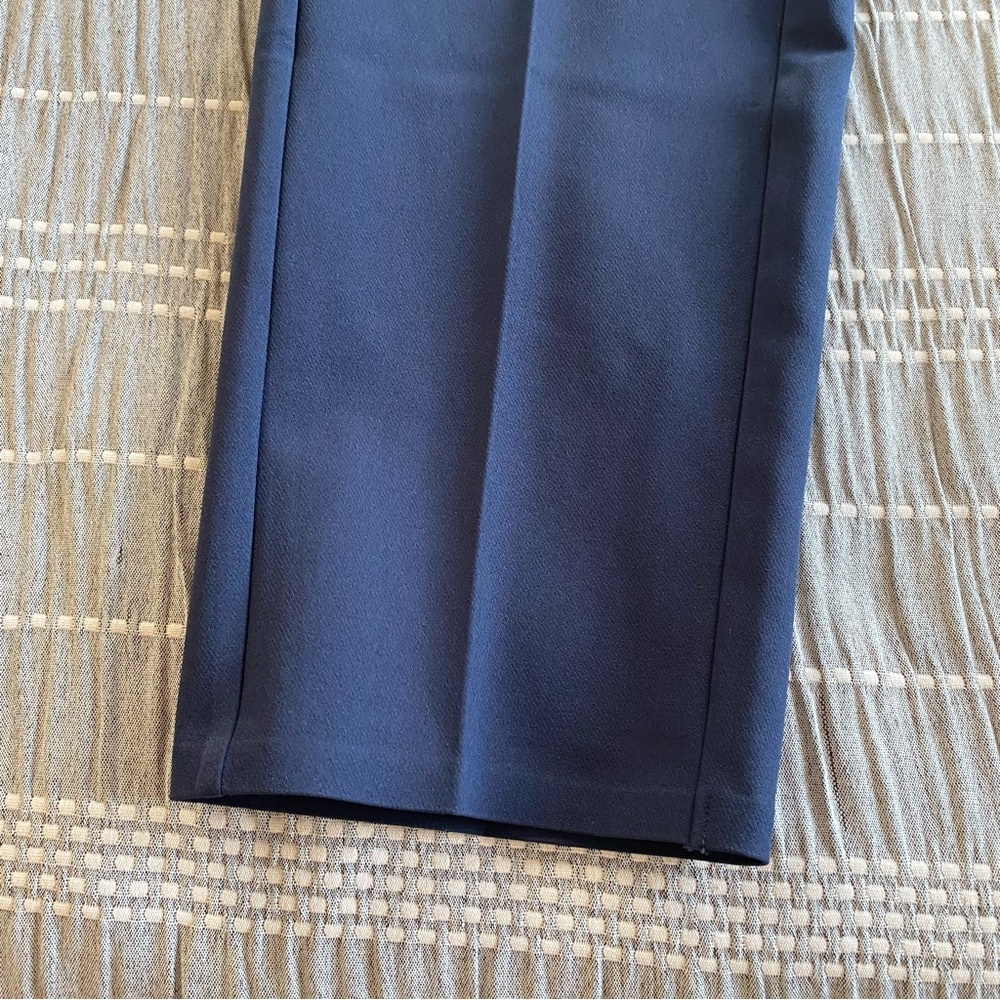 Athleta Navy Endless Pants Sz 0 Work Travel Athleisure Straight Leg High Rise - Picture 13 of 16